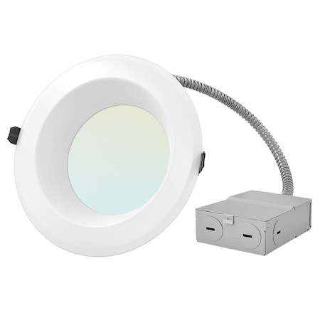 Luxrite 6 Inch Commercial LED Recessed Downlight 4 CCT Selectable 15/19/24W 1200/1600/2000LM Dimmable LR23952-1PK